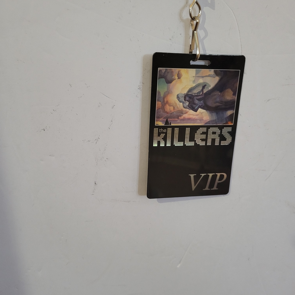 VIP The KILLERS Event Lanyard with Black and Gold Design